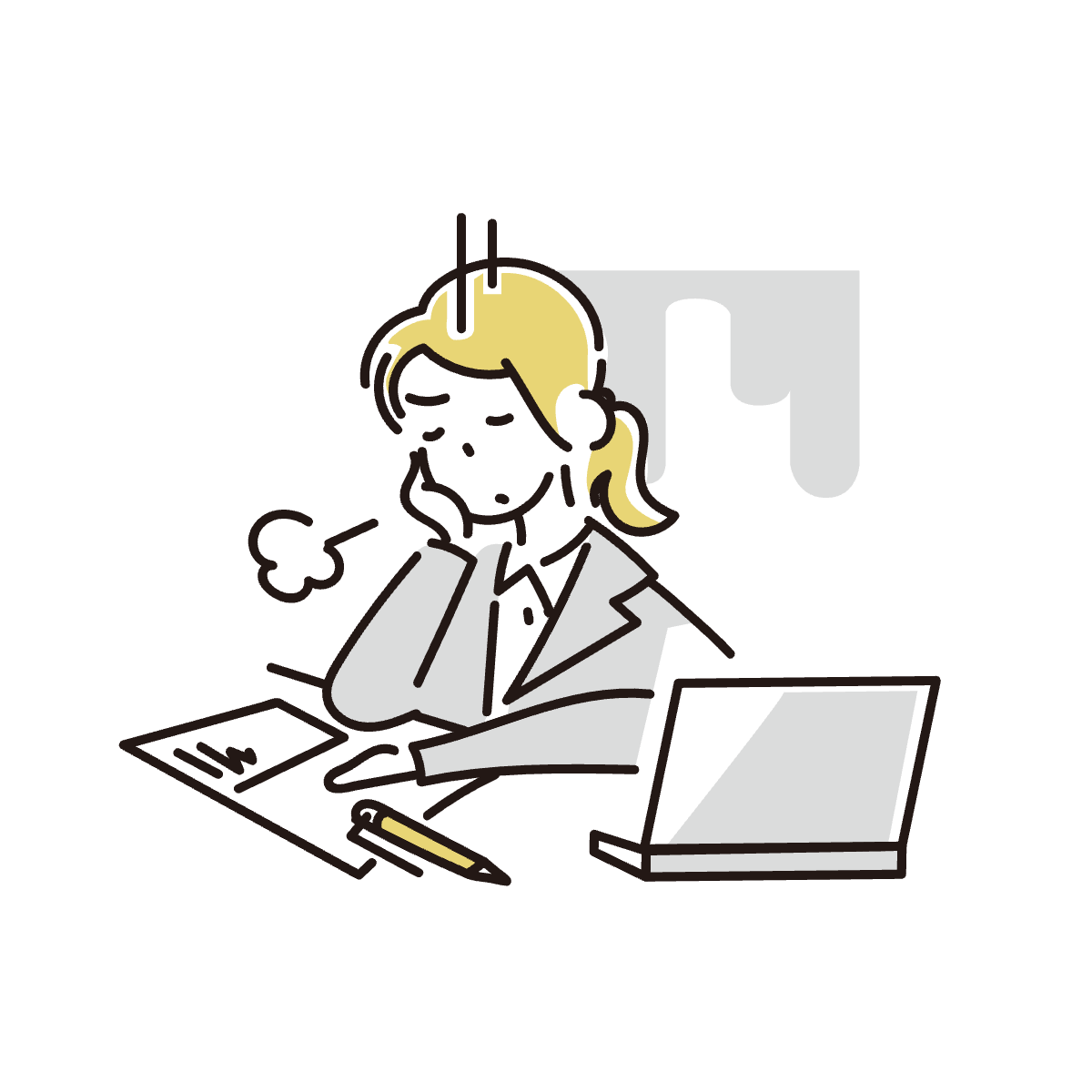 自社のWebサイトが古く、効果的な集客ができていないのイラスト