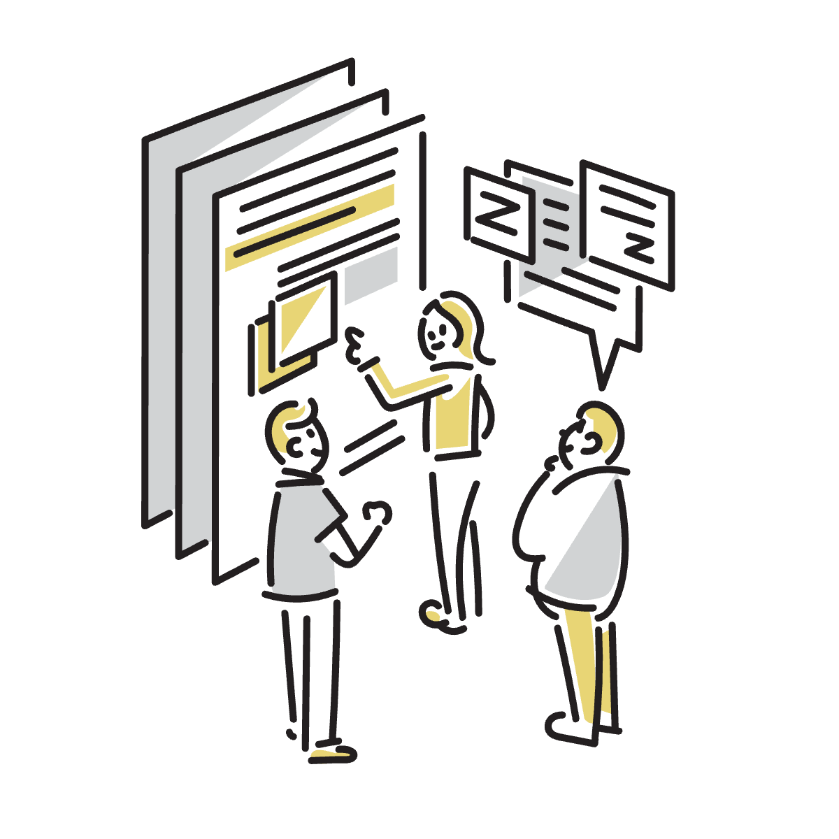 バリアフリーなサイト設計(アクセシビリティへの取り組み)のイラスト